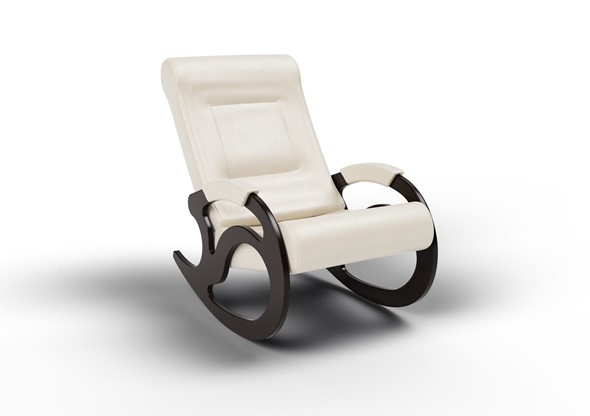 Кресло-качалка Вилла, экокожа крем 11-К-КР в Тамбове - изображение
