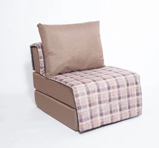 Бескаркасное кресло-кровать Харви, коричневый - квадро беж в Тамбове - предосмотр