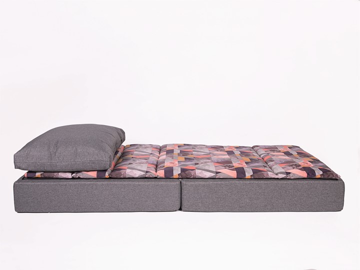 Бескаркасное кресло-кровать Харви, серый - геометрия в Тамбове - изображение 1