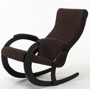 Кресло-качалка в гостиную Корсика, ткань Amigo Coffee 34-Т-AC в Тамбове