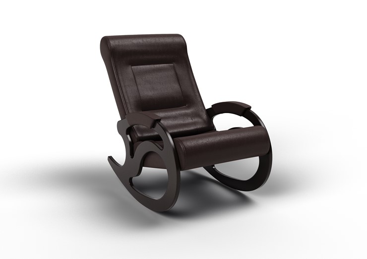 Кресло-качалка Вилла, экокожа крем 11-К-КР в Тамбове - изображение 1