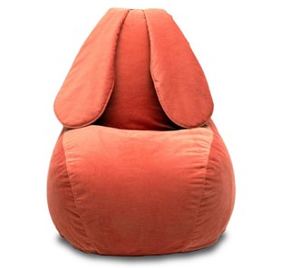 Кресло-мешок Зайка (длинные уши), оранжевый в Тамбове