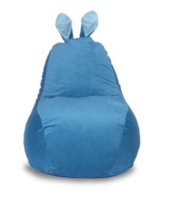 Кресло-мешок Зайка (короткие уши), синий в Тамбове