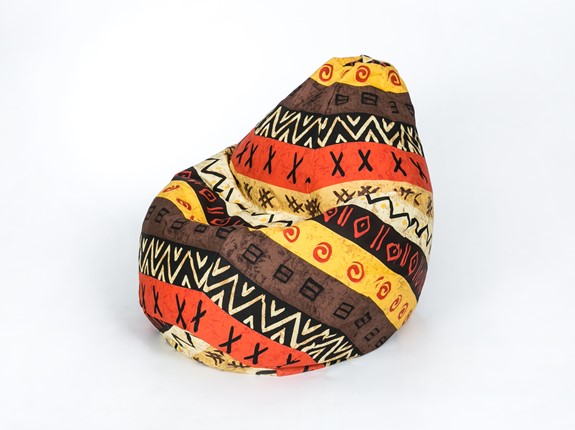 Кресло-мешок Груша среднее, жаккард, африкан в Тамбове - изображение