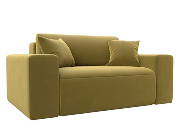 Кресло в гостиную Лига-036, Желтый (Микровельвет) в Тамбове