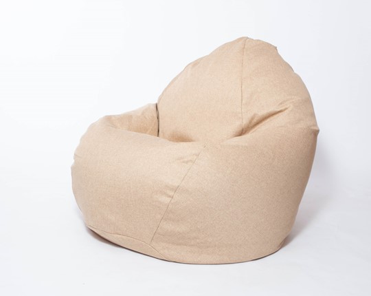 Кресло-мешок Макси, рогожка, 150х100, песочное в Тамбове - изображение