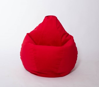 Кресло-мешок Груша большое, велюр однотон, красное в Тамбове - предосмотр 2