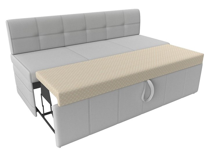 Раскладной кухонный диван Лео, Белый (экокожа) в Тамбове - изображение 3