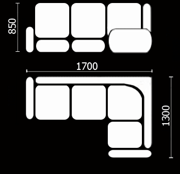 Кухонный диван Нео КМ-01 (168х128 см.) в Тамбове - изображение 3