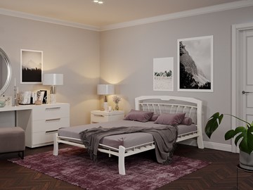 Спальная кровать Муза 4 Лайт, 1600, белый в Тамбове - предосмотр