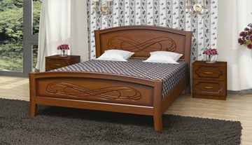 Кровать полутороспальная Карина-16 (Орех) 140х200 в Тамбове