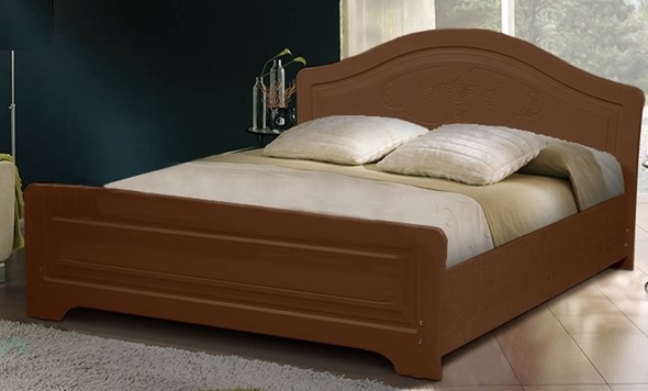 Кровать Ивушка-5 2000х1400, цвет Итальянский орех в Тамбове - изображение