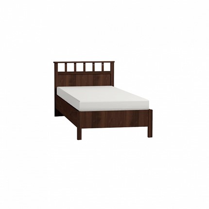 Спальная кровать Sherlock 50 Люкс 900, Орех шоколадный + 5.1 Основание с гибкими ламелями, Металл в Тамбове - изображение
