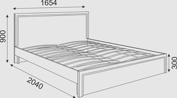Кровать двуспальная Беатрис М07 (Орех Гепланкт) в Тамбове - предосмотр 1