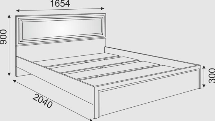 Кровать Беатрис М09 с мягким изголовьем (Орех Гепланкт) в Тамбове - изображение 1