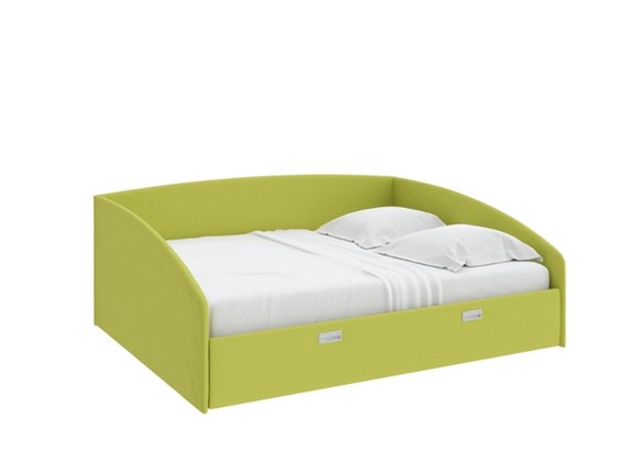 Двуспальная кровать Bono 160х200, Рогожка (Тетра Яблоко) в Тамбове - изображение