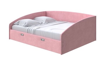 Кровать в спальню Bono 160х200, Велюр (Casa Жемчужно-розовый) в Тамбове
