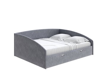 Двуспальная кровать Bono 180х200, Рогожка (Levis 85 Серый) в Тамбове