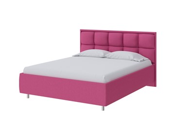 Кровать двуспальная Chessy 160х200, Рогожка (Savana Berry (фиолетовый)) в Тамбове