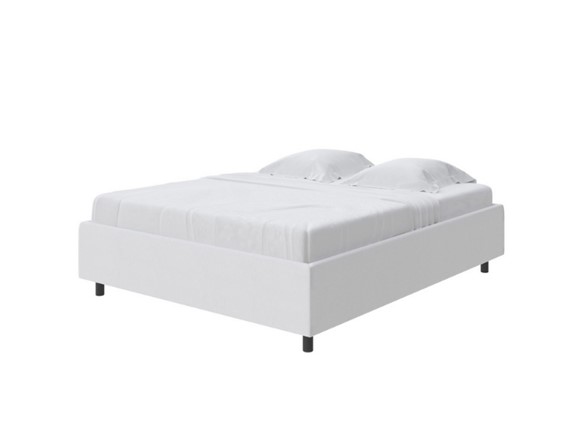 Кровать в спальню Como (Veda) Base 1 140x200, Экокожа (Белый) в Тамбове - изображение