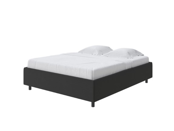 Двуспальная кровать Como (Veda) Base 1 140x200, Велюр (Forest 520 Темно-серый) в Тамбове - изображение