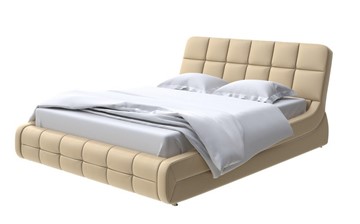 Кровать 2-спальная Corso-6 140x200, Экокожа (Золотой перламутр) в Тамбове