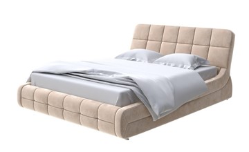 Кровать спальная Corso-6 140x200, Велюр (Лофти Бежевый) в Тамбове