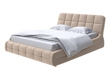 Двуспальная кровать Corso-6 160х200, Флок (Бентлей Какао) в Тамбове