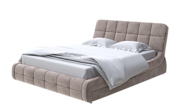 Двуспальная кровать Corso-6 200х200, Велюр (Лофти Кофейный) в Тамбове