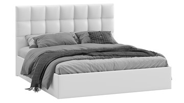 Двуспальная кровать Эмбер тип 1 (Экокожа белая) в Тамбове