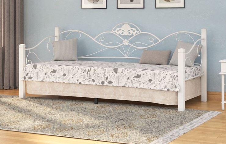 Кровать спальная Garda 2R софа 90х200, белый в Тамбове - изображение 1
