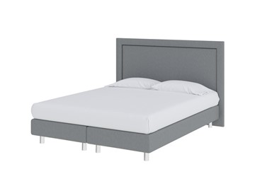 Спальная кровать London Boxspring Elite 160х200, Рогожка (Savana Grey (серый)) в Тамбове