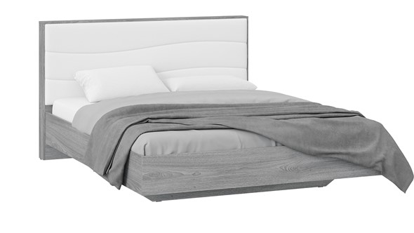 Кровать Миранда тип 1 (Дуб Гамильтон/Белый глянец) в Тамбове - изображение