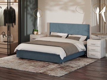 Спальная кровать Neo 180х200, Велюр (Monopoly Прованский синий (792)) в Тамбове