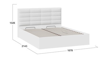 Кровать с подъемным механизмом Агата тип 1 (Белый) в Тамбове - предосмотр 3