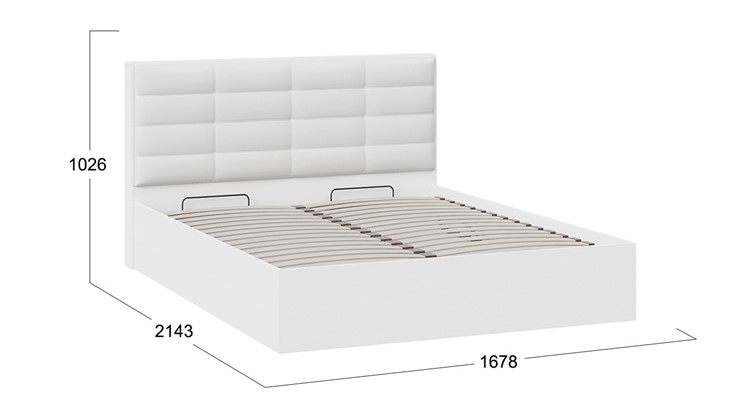Кровать с подъемным механизмом Агата тип 1 (Белый) в Тамбове - изображение 3