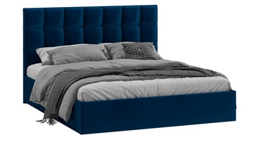 Кровать 2-спальная с подъемным механизмом Эмбер (Велюр Confetti Blue) в Тамбове