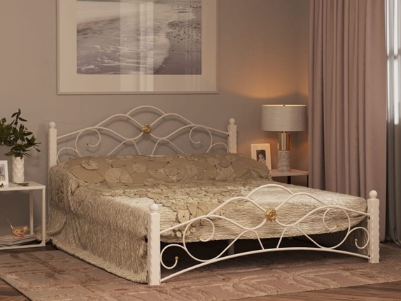 Кровать Гарда 3, 160х200, белая в Тамбове - изображение