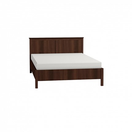 Спальная кровать Sherlock 43 + 3.1 Основание с гибкими ламелями металл 1400, Орех шоколадный в Тамбове - изображение