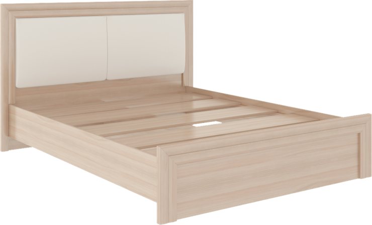 Кровать в спальню Глэдис М31 (Шимо светлый/Белый текстурный) в Тамбове - изображение 1
