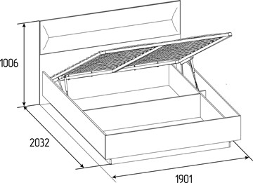 Кровать с механизмом Neo 306 Люкс (1800) в Тамбове - предосмотр 4