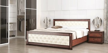 Спальная кровать Стиль 2, 160х190, кожзам, с основанием в Тамбове