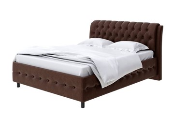 Двуспальная кровать Como (Veda) 4 180х200, Рогожка (Levis 37 Шоколад) в Тамбове
