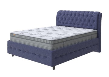 Двуспальная кровать Como (Veda) 4 Grand 180х200, Рогожка (Firmino Полуночный синий) в Тамбове