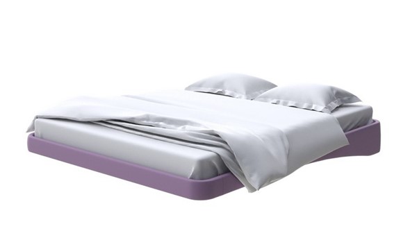 Парящая кровать 160х200, Экокожа (Слива) в Тамбове - изображение