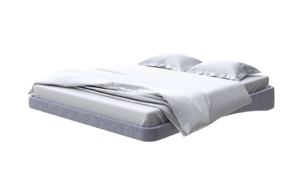 Парящая кровать 160х200, Флок (Бентлей Серый космос) в Тамбове - изображение