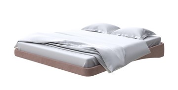 Кровать двуспальная парящая 160х200, Велюр (Ultra Горячий шоколад) в Тамбове