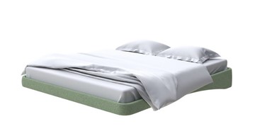 Кровать двуспальная парящая 180х200, Искусственная шерсть (Лама Авокадо) в Тамбове