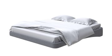 Кровать парящая 200х200, Искусственная шерсть (Лама Темно-серый) в Тамбове