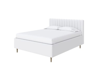 Кровать с бельевым ящиком Madison Lite 140x200, Экокожа (Белый) в Тамбове